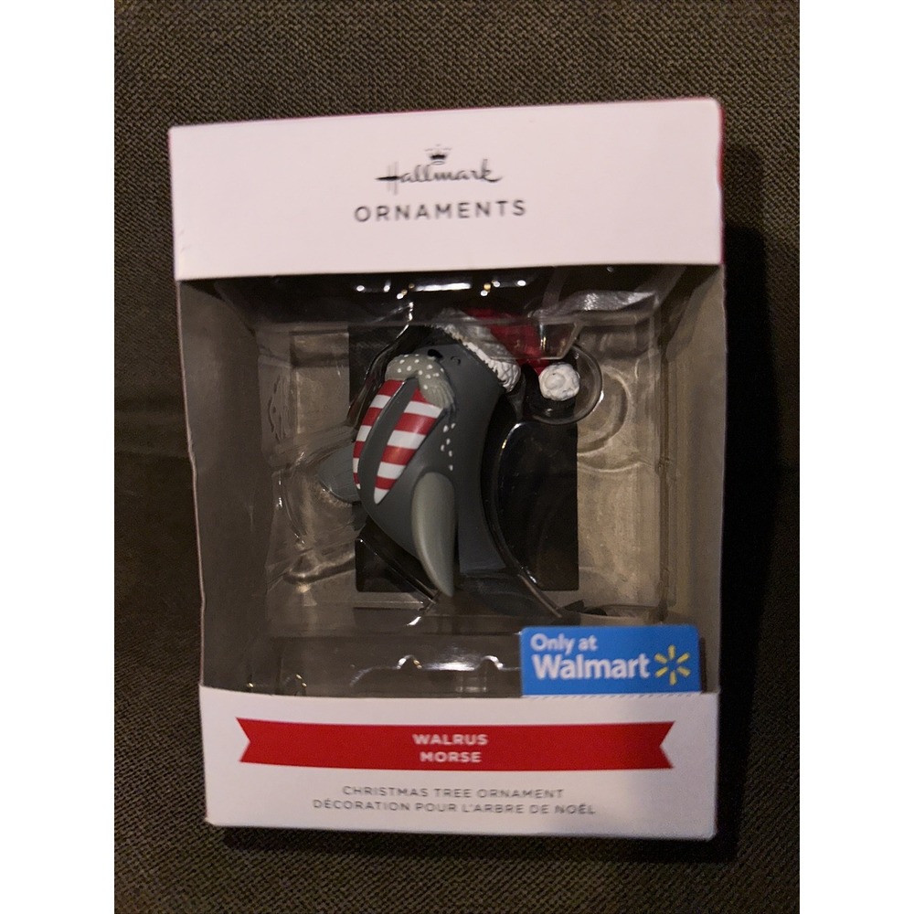 Hallmark Ornament Walrus Morse In Santa Hat Walmart exclusive 2022‎ New!
